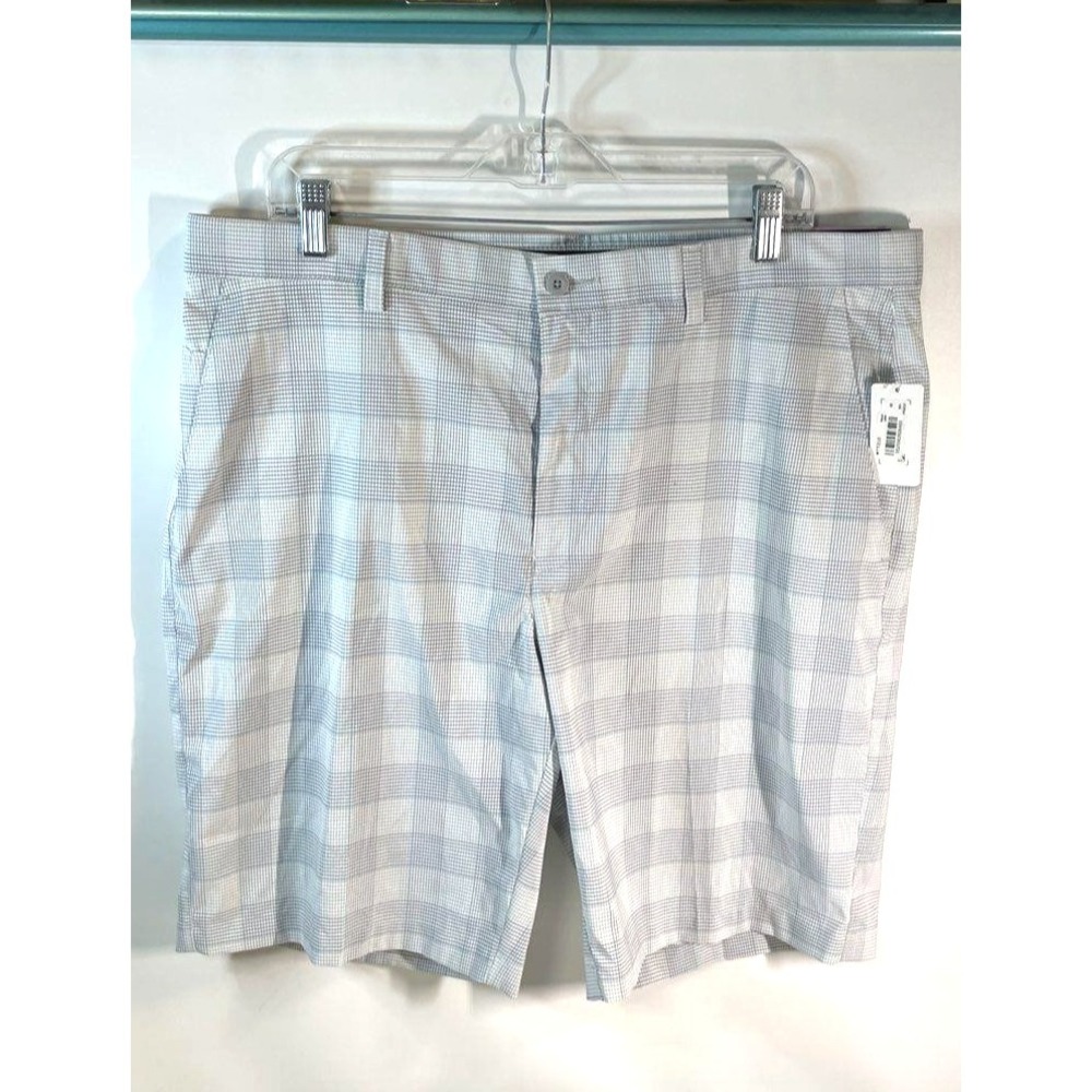 PGA Tour Men's Stretch Athletic Blue/White Shorts SZ 38 NWT